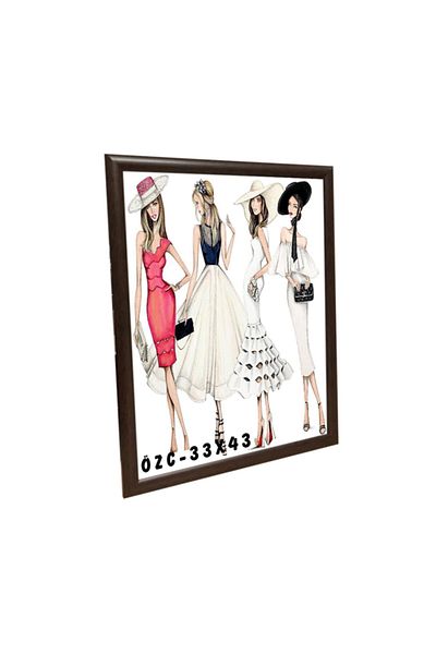ÖZCANLAR ÇERÇEVE Brown Decoration Picture Frame 33x43