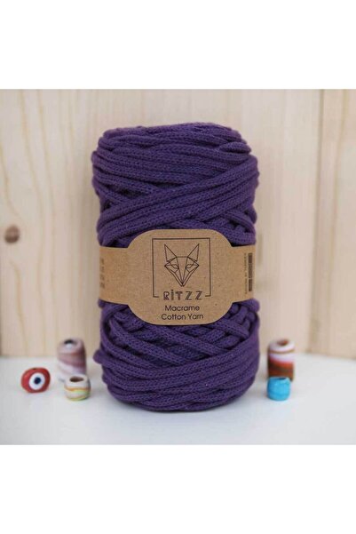 Ritzz مكرميه قطن أرجواني مقاس Xl 022 حبل للحياكة