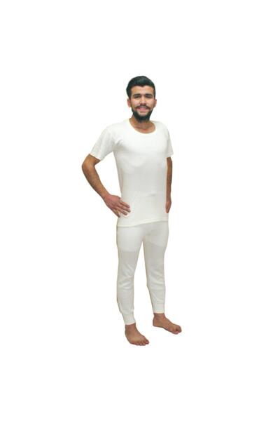 Generic Brand Set termic cu jumătate de mânecă din lână de iepure Angora Angorra