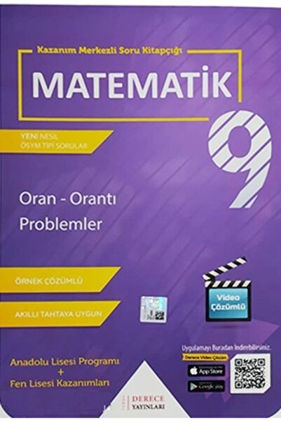 Derece Yayınları Derece 9. Sınıf Matematik Oran Orantı Problemler