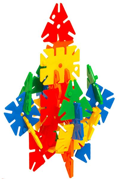 DEDE Floral Pattern Puzzle Lego - 200 Pieces, Special Storage, 03147