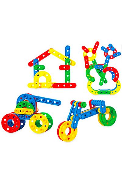 DEDE 96 Pieces Click Clack Puzzle in Storage Box Lego 03144