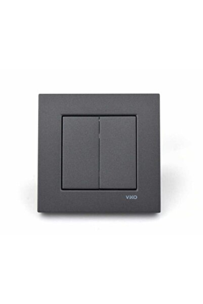 VİKO Ikili Anahtar Çerçeve Dahil Novella Füme Renkli Komitatör