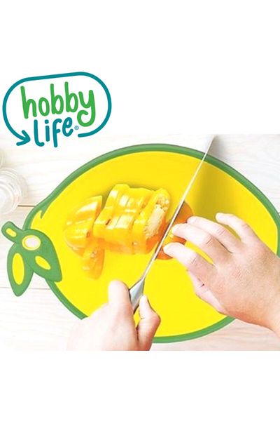 HOBBY LİFE Hobby Life Lemon Shaped Non-Slip Chopping Board