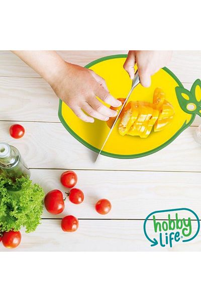 HOBBY LİFE Hobby Life Lemon Shaped Non-Slip Chopping Board