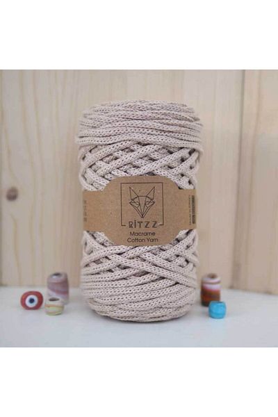 Ritzz Μπεζ βαμβακερό Macrame Xl 008