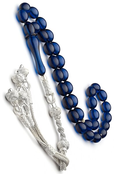 OTTOTESBİH 1000 Ayar Gümüş Kazaz Püsküllü Hızır Çakırbeyli Model 8.5x12mm Par...