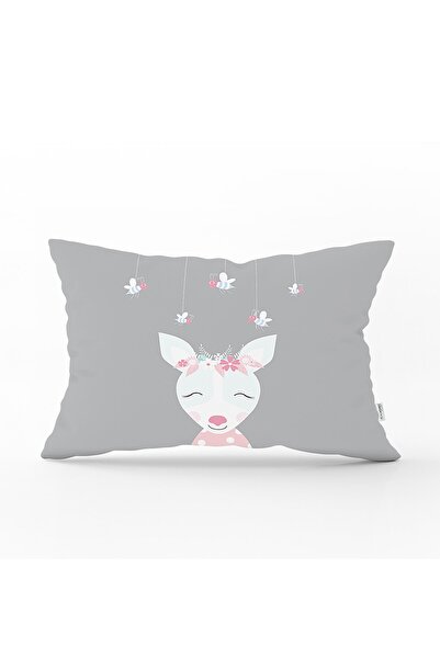 Realhomes Mint Yeşili Zeminli Kuzucuk Desenli Dijital Baskılı Bebek Odası Dik...