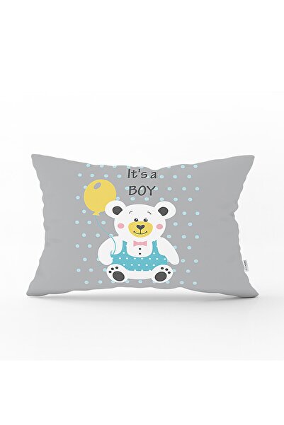 Realhomes Față de pernă dreptunghiulară pentru cameră pentru bebeluși cu design special cu model girafe pe podea roz