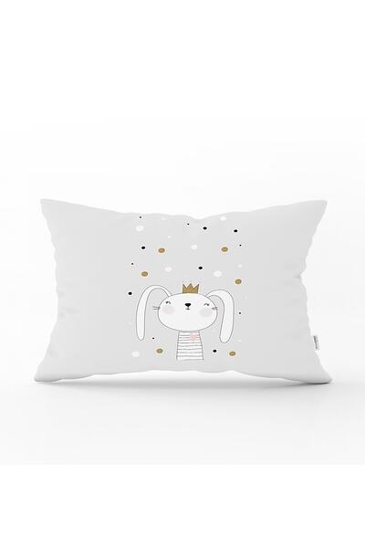 Realhomes Hello Kedicik Özel Tasarımlı Bebek Odası Dikdörtgen Yastık Kılıfı