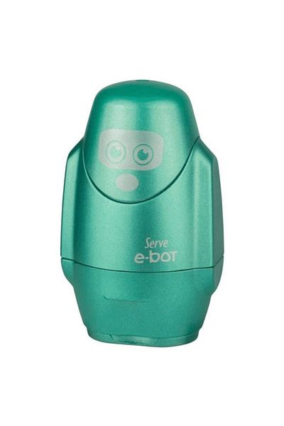 Serve Green Metallic Pencil Sharpener with Eraser