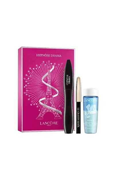 Lancome Makyaj Seti - Hypnose Drama Mascara + Black Mini Eyeliner + Eye Makeup Cleanser 30 ml 3614272457294