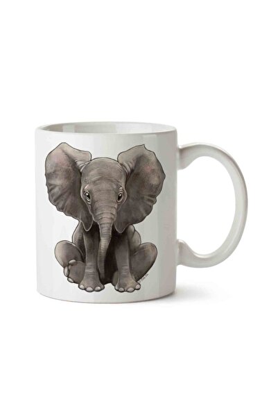 ART HEDİYE كوب مطبوع على شكل فيل على الجانبين.jpg