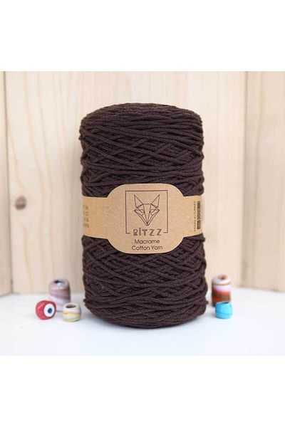 Ritzz Καφέ βαμβακερό Macrame Slim 011
