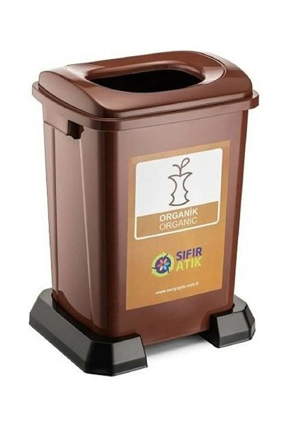 Şenyayla Plastik Coș de gunoi de reciclare zero deșeuri (deșeuri organice) 50 lt