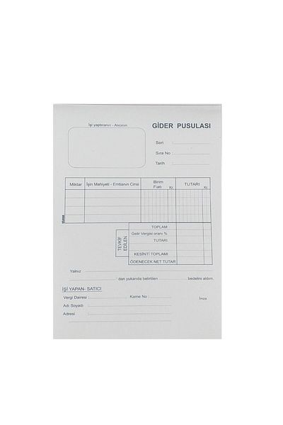 Dilman Drain Compass 50 Sheets 2 Nüsha with Autocopy (a5)