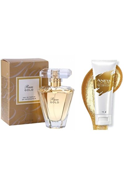 AVON Rare Gold Edp 50 Ml Kadın Parfüm Anew Ultimate Altın Içeren Soyulabilen Yüz Maskesi 75 Ml