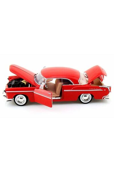 Vardem Motormax ( Yeni Ithalat) 1:24 1955 Chrysler C300 -kırmızı Model Araba