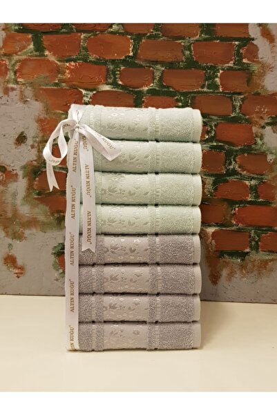 Özdilek Camellia Рушник 8 шт. Сірий М'ятний