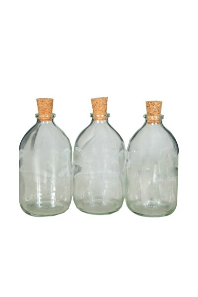 Şişecam 3 Parça Mantar Kapaklı Limon Sirke Baharatlık Seti 100 Cc