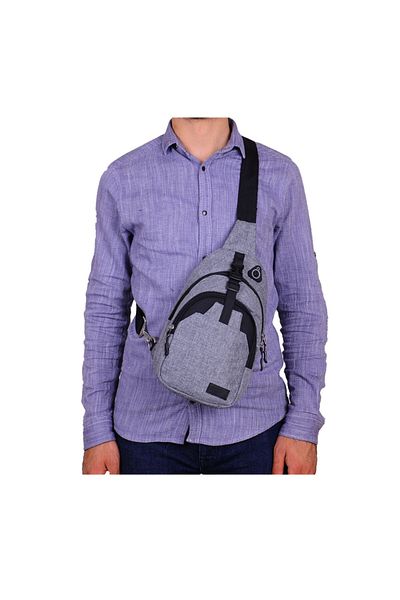 Strong Bag Unisex Gray Cross Strap Chest and Backpack Daily Bag