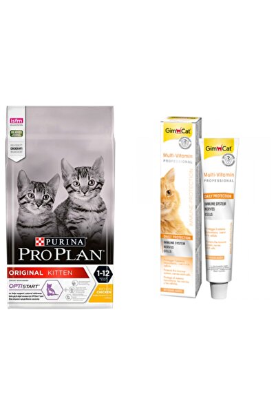 Pro Plan Kitten Kedi Maması 400 Gr + Gimcat Multivitamin 20 Gr (original)