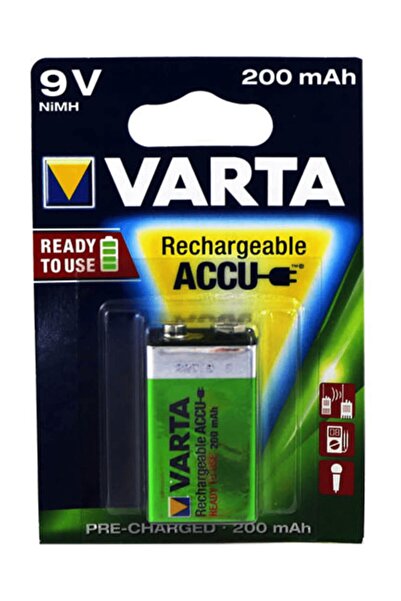 Varta 9v 200mah Şarjli Pil Yeni Model