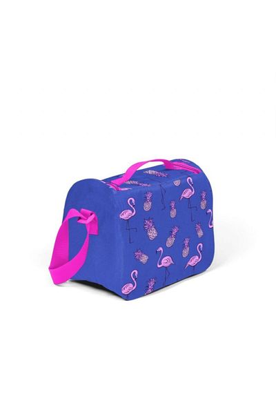 Yaygan Çanta Coral High Pink-blue Flamingo Printed Thermal Lunchbox - Girl