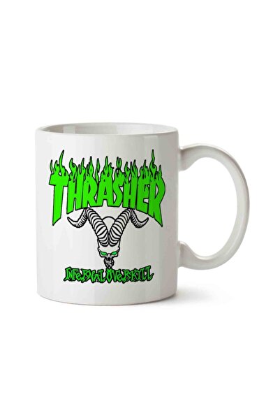 ART HEDİYE Green Trasher Logo Two Sides Printed Mug Cup.Jpg