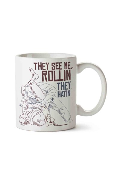 ART HEDİYE كوب جيو جيتسو 2 مطبوع على الجانبين