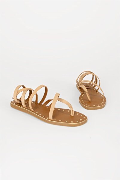 Shoes & More Kadın Bej Sandalet