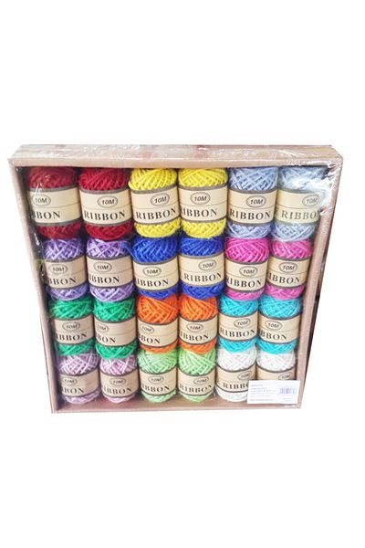 UFEN Colorful 24 Pieces Decorative Decoration Hessian Jute Linen Straw Rope