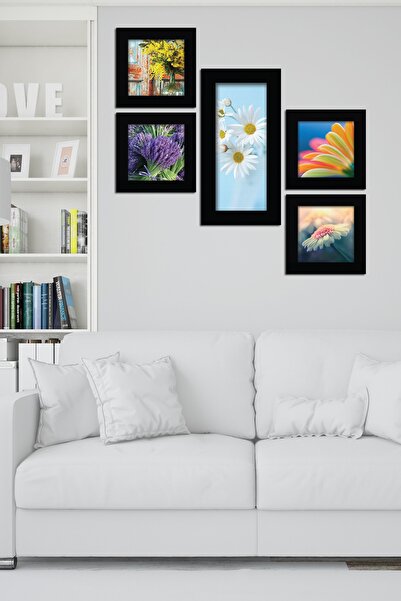 Cadran Collage Style 5 Parçalı Mdf Tablo Atf227