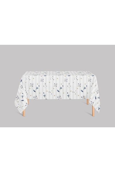 Alacastore Față de masă rezistentă la pete cu model special de căpitan de far marin de vară 120x140cm