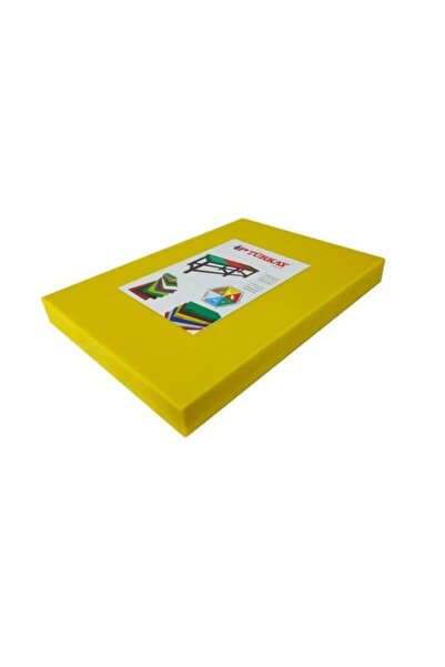 Türkay Polietilen Kesim Tahtası Et Meyve Kesme Levhası 50x30x4 Cm Sarı