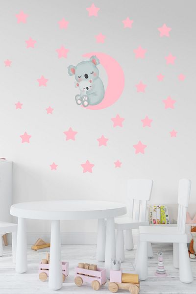 Tilki Dünyası Luna Roz și Stelele Mamă și Bebeluș Koala