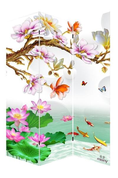 Misiny 120x180 3 Kanatlı Doğa-2 Kanvas Paravan