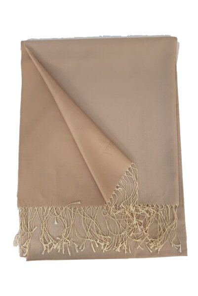 Misiny Kadın Bej Saf Ipek Şal