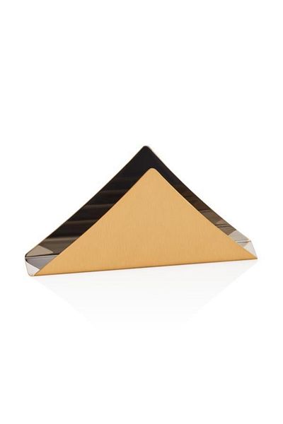 Narin Triangle Napkin Holder - Matte Titan Gold