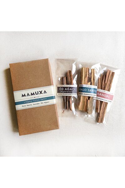 Mamuxa - Ağaç Tütsüler Paketi No.1 -palo Santo, Sandal, Öd-