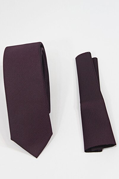TANİŞ GİYİM Bordo Armürlü Dokuma Kravat