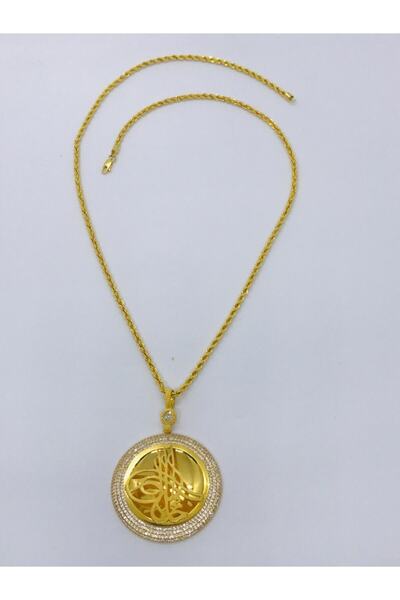 Güler Kuyumculuk Tuğralı Kolye Ucu Ve Zincir