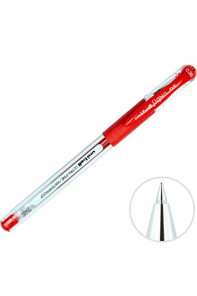 UNİ-BALL Um-151 Red Rollerball Pen - 0.38 mm Ball Nib, 12 Pack