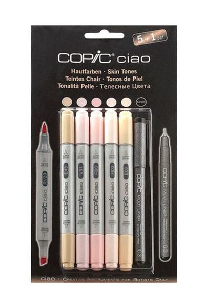 Copic Ciao Marker 5+1 Set Skin Tones