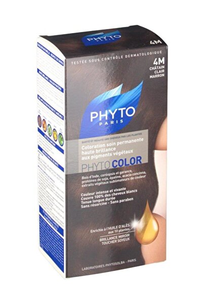 Phyto Color 4m Açık Kahve Kestane - Bitkisel Saç Boyası