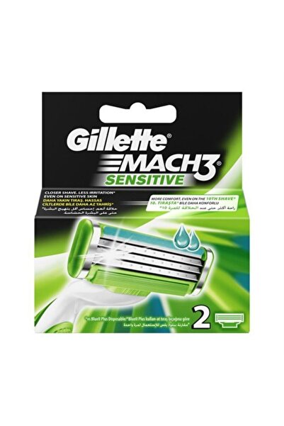 Gillette Mach3 Sensitive 2'li Yedek Tıraş Bıçağı