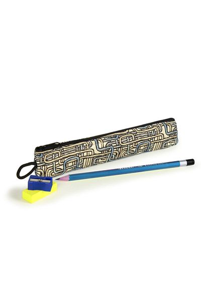 No Muffin For You 100% Woven Fabric Small Pen Holder - Pencil Case (4cm X 19 Cm)