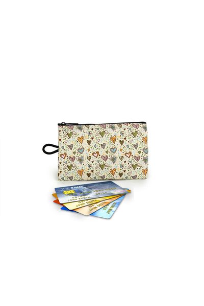 No Muffin For You Women's Beige Fabric Wallet
