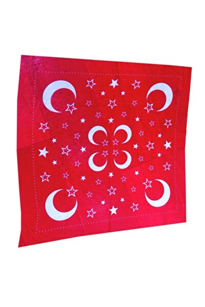 salarticaret Ay Yıldızlı Bandana Asker Şalı Kına Gecesi Düğün Şalı