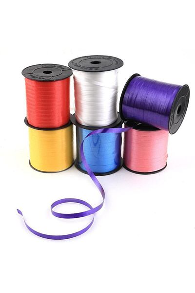 Vagon Blue Matte Color Raffia Ribbon 8 mm 200 Meters